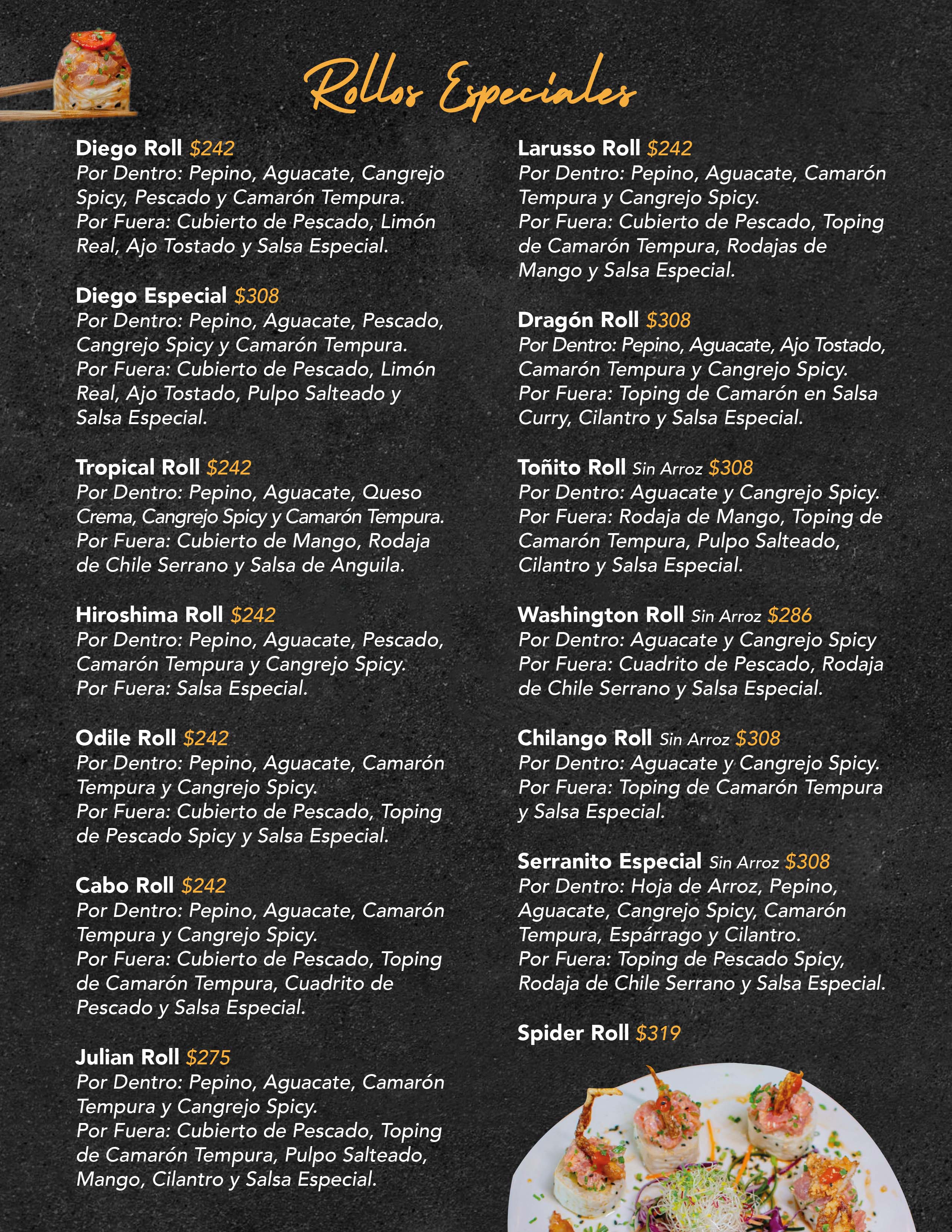Rollos especiales